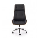 Кресло компьютерное HALMAR WEBSTER черный/орех